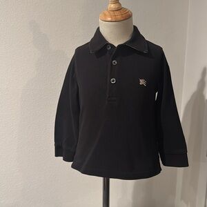 Toddler Burberry black long sleeve shirt size 2y